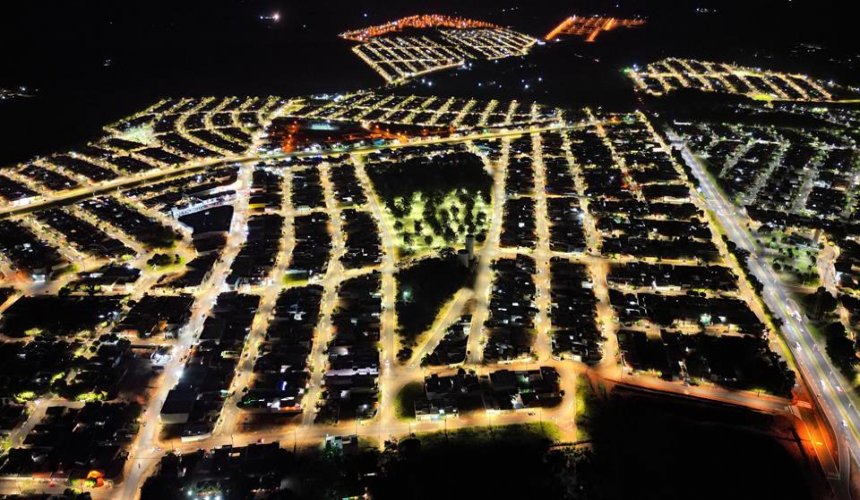 ESTÂNCIA TURÍSTICA DE OLÍMPIA - Iluminação de LED chega a novos bairros da cidade